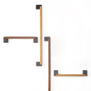 Håndtak Duo Mini - Valnøtt/Lavagrå