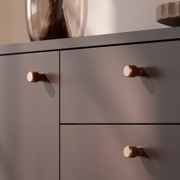 Knott Brooklyn Ø20mm - Børstet Bronse