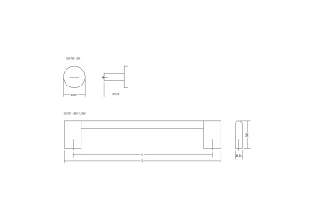 Knott Nexx Ø25mm - Børstet Bronse