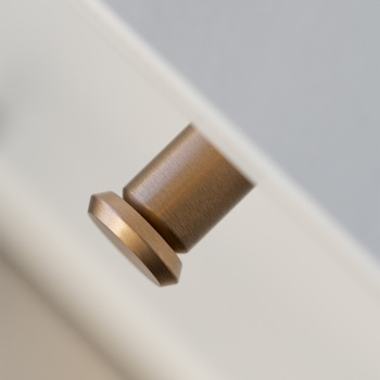 Knott Fase Ø23mm - Mørk Børstet Messing