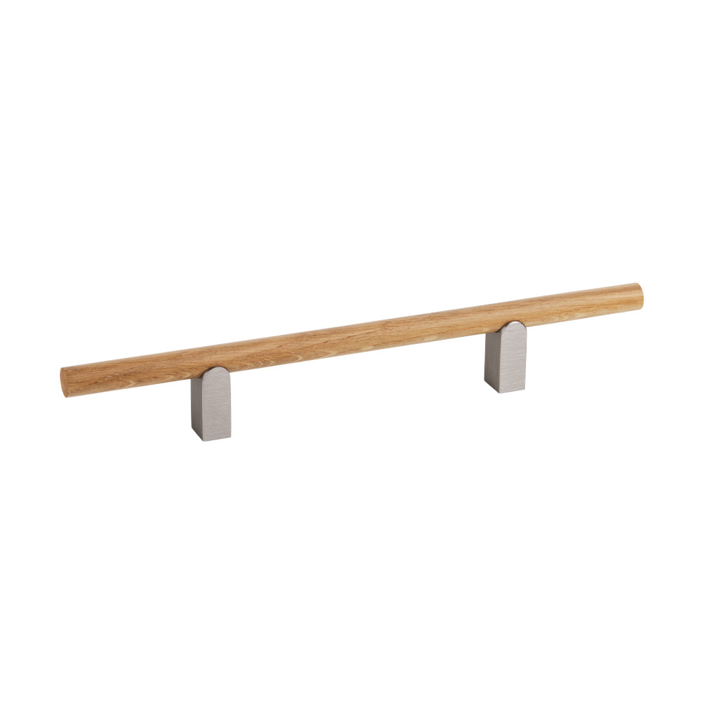 Håndtak Kumo Wood - Eik/Rustfritt Look