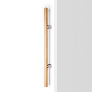 Håndtak Kumo Wood - Eik/Rustfritt Look