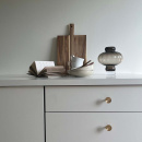 Knott Sture - 28mm - Børstet Ubehandlet Messing