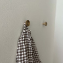 Knagg Sture - 28mm - Børstet Ubehandlet Messing