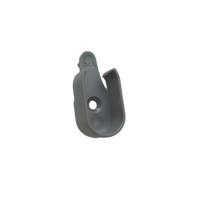 Brakett For Klesstang 16-18mm Stamme - Mørkegrå (1/stk) i gruppen Oppbevaring / Vis all oppbevaring / Skapinnredning hos Beslag Online (340001011)