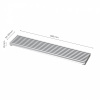 Ventilasjonsgitter - 598x125 - Aluminium