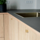 Knott Como - Børstet Messing