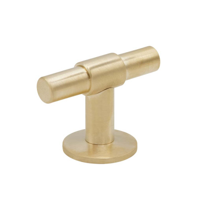 Knott T Uniform - Børstet Ubehandlet Messing i gruppen Knotter / Vis alle knotter / T-Knotter hos Beslag Online (343297-11)