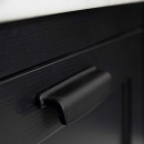 Håndtak Art - 96mm - Støpejern Sort