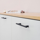 Håndtak Pen - 128mm - Støpejern Sort