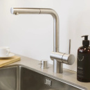 Kjøkkenarmatur Venedig - Uttrekkbart Munnstykke - Rustfritt Stål