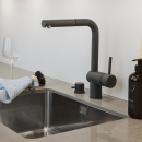 Kjøkkenarmatur Venedig - Uttrekkbart Munnstykke - Silgranit Rockgrey