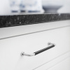 Håndtak Lounge - 160mm - Krom/Sort Lær