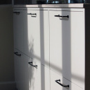 Håndtak Lounge - 160mm - Sort/Sort Lær