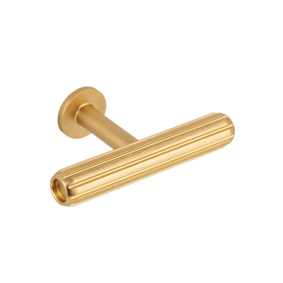 Knott T Rille Mini - Børstet Messing i gruppen Knotter / Vis alle knotter / T-Knotter hos Beslag Online (372998-11)