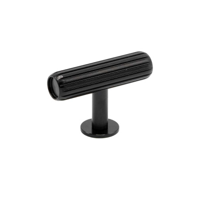 Knott T Rille - Børstet Sort i gruppen Knotter / Vis alle knotter / T-Knotter hos Beslag Online (373002-11)