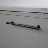 Håndtak Rille Mini - 160mm - Børstet Sort