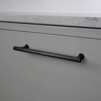 Håndtak Rille Mini - 160mm - Børstet Sort
