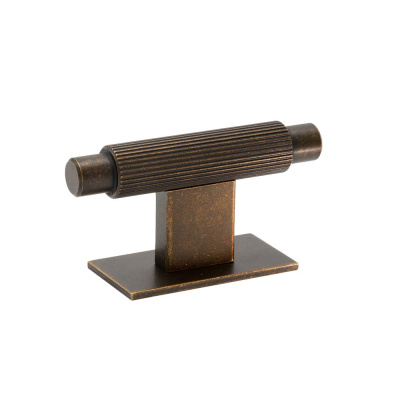 Knott T Arpa/Bakplate - Antikk Messing i gruppen Knotter / Vis alle knotter / T-Knotter hos Beslag Online (373093-11)