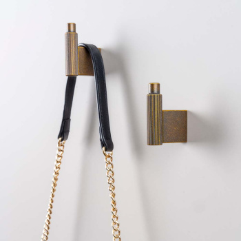 Knagg Arpa - Antikk Messing