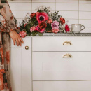 Skålhåndtak 3922 - 64mm - Polert Messing