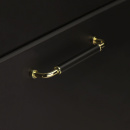 Håndtak Brohult M - 128mm - Forniklet/Hvit