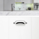 Skålhåndtak Newport - 96mm - Forniklet