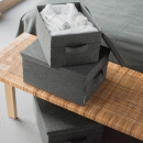 Oppbevaringsboks med lokk - Grå