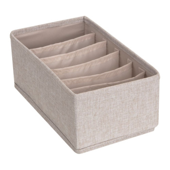 Oppbevaringsboks med 6-rom - Beige