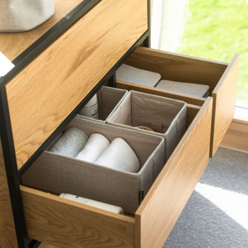 Oppbevaringsboks 3-set - Beige