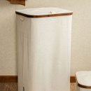 Skittentøyskurv med lokk - Sand