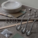 Knagg Lagan - Børstet Krom