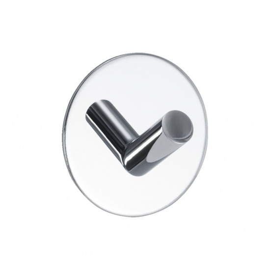 Selvklebende krok i krom på badet 