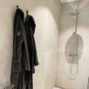 Håndklekrok Base 200 1-Knagg - Børstet Rustfritt Stål Finish