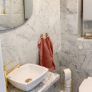 Håndklekrok Base 200 1-Knagg - Polert Messing