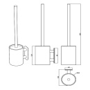Baderomsett Base 200 - Polert Messing