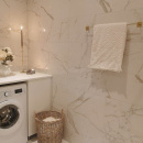 Base 200 Håndkleholder - Polert Messing