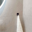 Håndklekrok Base 200 1-Knagg - Matt Sort