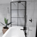 Håndklekrok Base 200 4-Knagg - Matt Sort