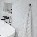 Håndklekrok Base 200 4-Knagg - Matt Sort