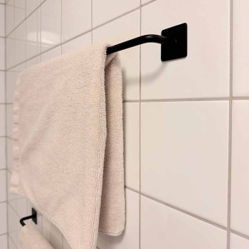 Base 200 Håndkleholder - Matt Sort