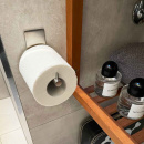 Base 200 Reservepapirholderen - Børstet Rustfritt Stål Finish