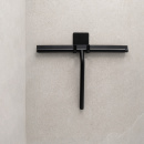 Dusjskrape Med Holder Base - Matt Sort