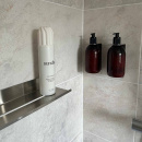 Dusjhylle Base - Børstet Rustfritt Stål Finish