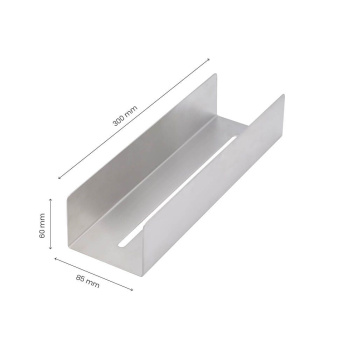 Dusjhylle Base - 300mm - Børstet Rustfritt Stål Finish