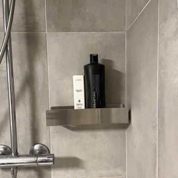 Dusjhylle Base - 300mm - Børstet Rustfritt Stål Finish