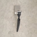 Barberhøvelholder Base - Børstet Rustfritt Stål