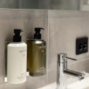 Base Såpepumpeholder - Børstet Rustfritt Stål