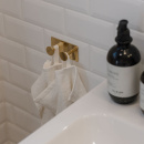 Håndklekrok Base 210 2-Knagg - Polert Messing