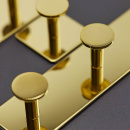 Håndklekrok Base 210 3-Knagg - Polert Messing